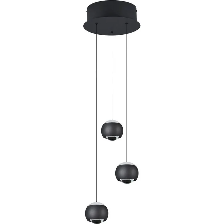Musterring LED Pendelleuchte CANNON, 3-flammige LED Hängelampe 5W 500Lumen 2300-4000K CCT, CCT - über Fernbedienung, Dimmfunktion, Memoryfunktion, Nachtlichtfunktion, LED fest integriert, Farbwechsler, warmweiß - kaltweiß, mit Fernbedienung, stufenlos ... – Bild 3
