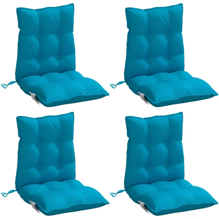 vidaXL Niedriglehner-Auflagen 4 Stk. Hellblau Oxford-Gewebe 377684 – Bild 3