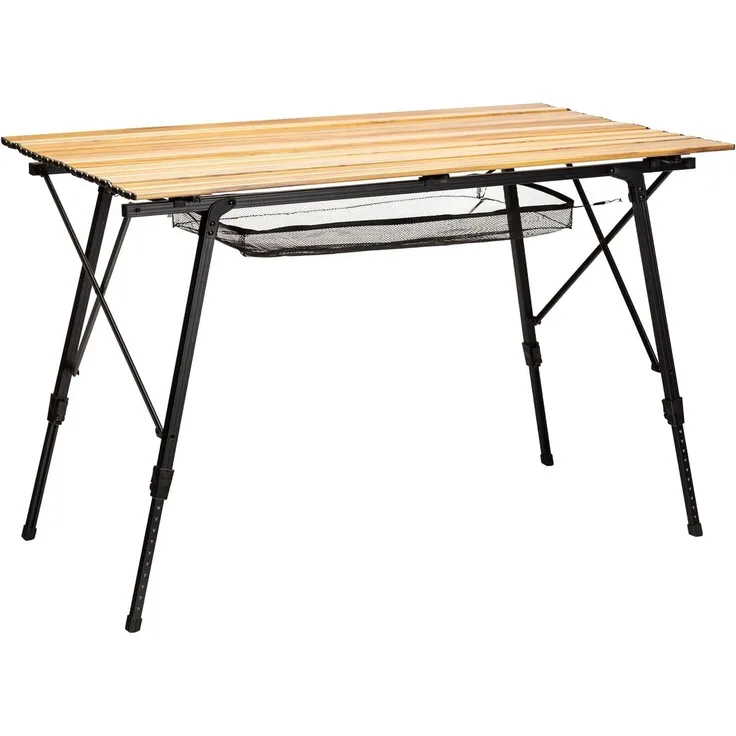 Skandika Campingtisch, leicht, 120 x 70 x 45/70 cm, bis 50 kg belastbar, wetterfest, Garten