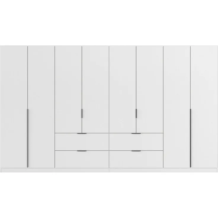 OTTO home Drehtürenschrank Kleiderschrank Schrank Garderobe AGORDO mit Dekor- oder Hochglanzfront (in zwei Griff-Farben, Breiten 91-360 cm) mit Außenschubkästen, in 7 Breiten und 2 Höhen MADE IN GERMANY