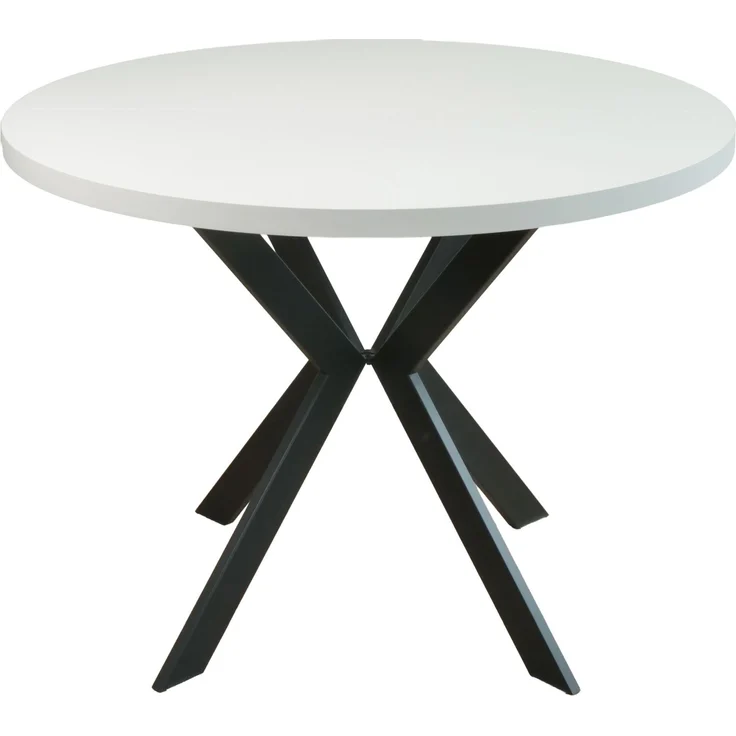 Selsey 'Callions' Esstisch ausziehbar, Greige/Schwarz, ca. 75 x 100–180 x 100 cm