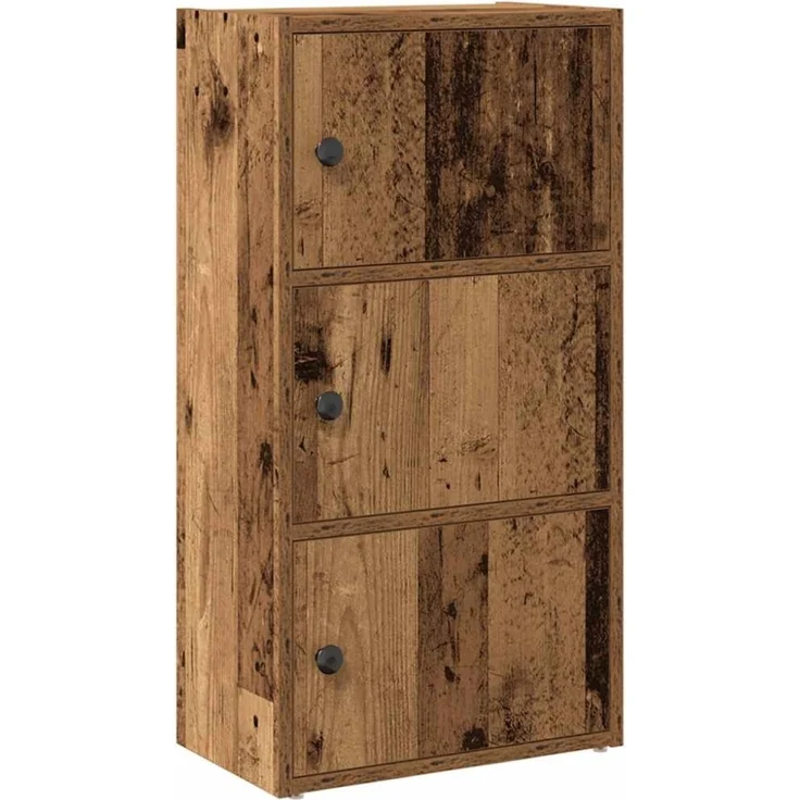 vidaXL Bücherregal Altholz-Optik 40x24x77 cm Holzwerkstoff 860371 – Bild 12
