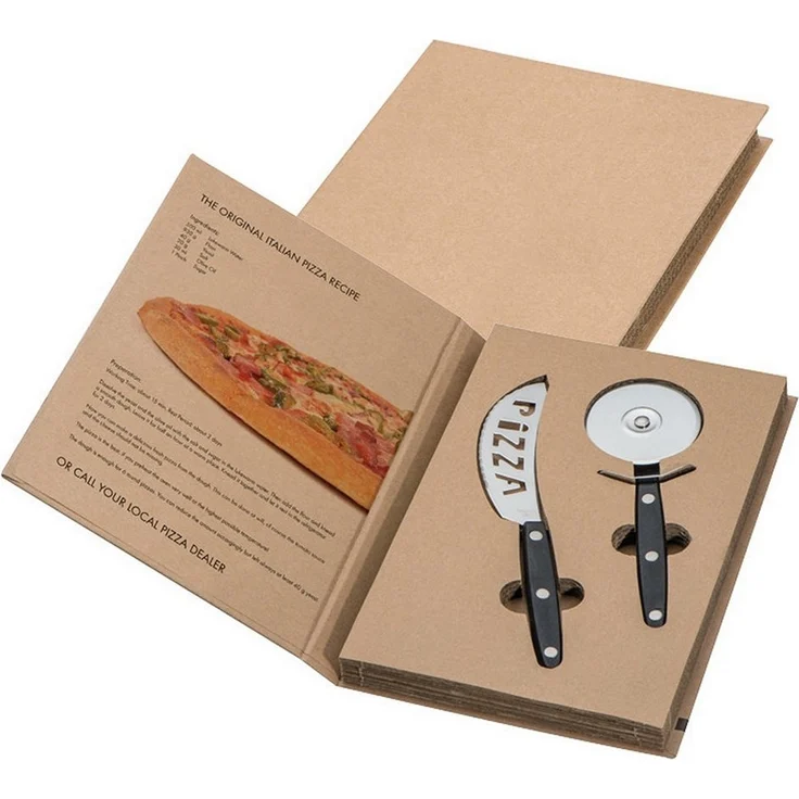 Macma Pizzaschneider 2-teiliges Pizzaset / bestehend aus Pizzaroller und Pizzamesser – Bild 3