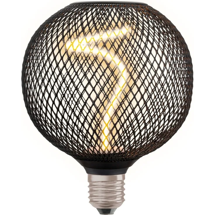 Osram LED Dekoleuchtmittel E27 Globe schwarz 3,5W dimmbar warmweiß