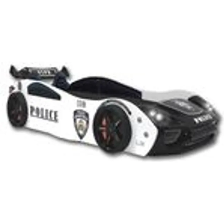 Autobett "Police" + Sportsitze Spielbett für Kinder 90x200 inkl. Lattenrost
