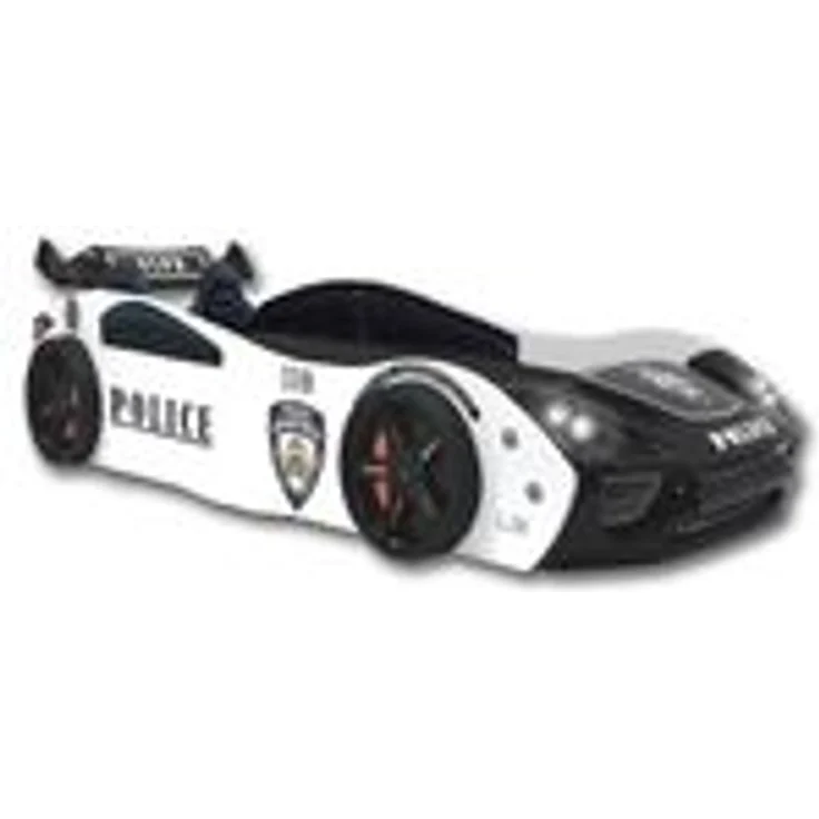 Autobett "Police" + Sportsitze Spielbett für Kinder 90x200 inkl. Lattenrost – Bild 1