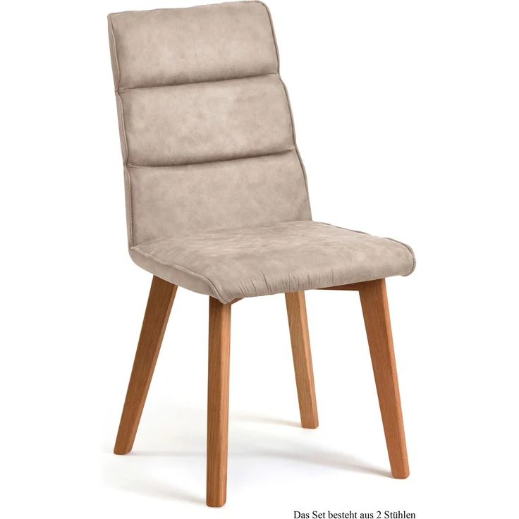 Esszimmerstuhl (2er-Set) Darell 47x92x60 Eiche geölt/Natur