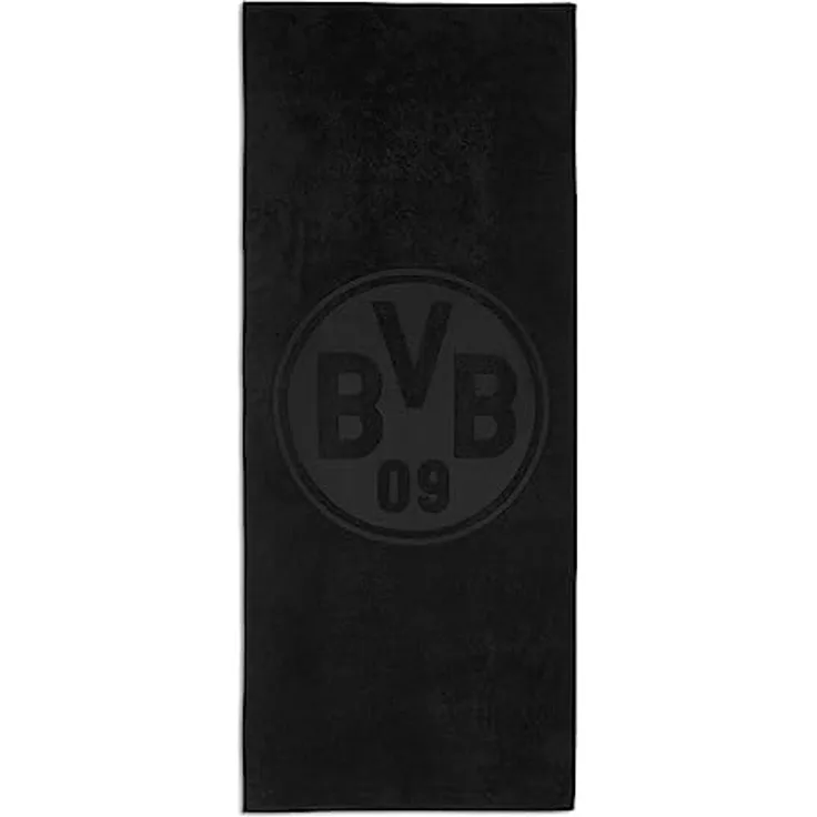 BVB Badetuch BVB Badetuch schwarz 70 x 180 cm, Baumwolle (Packung, 1-St), Schlicht und exklusiv