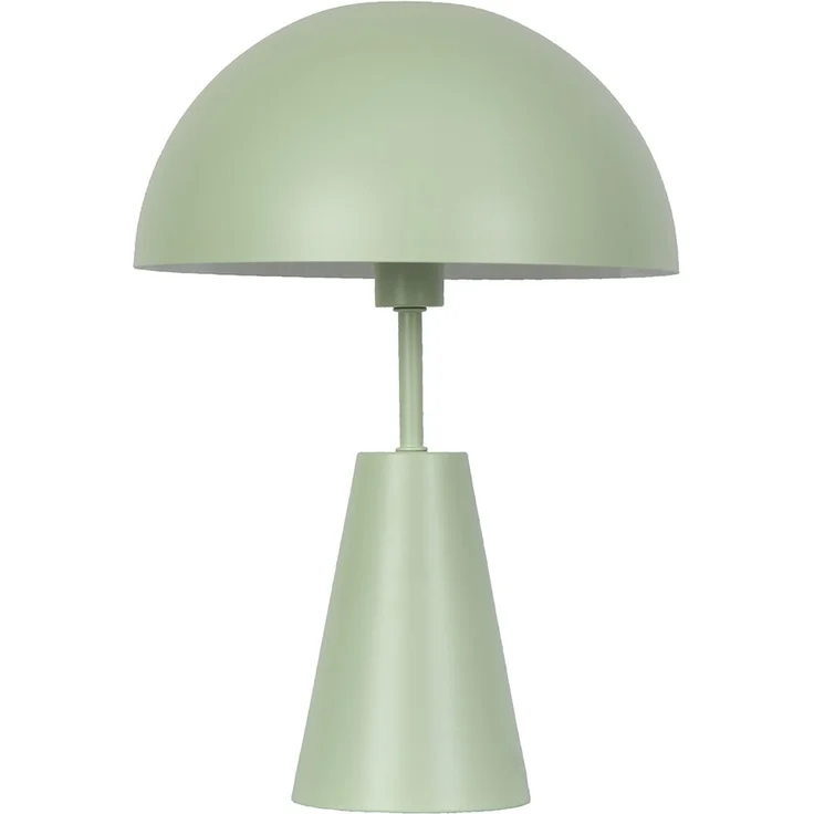 Retro Tischleuchte Pilz, Metall grün, E14, H 25 cm – Bild 8