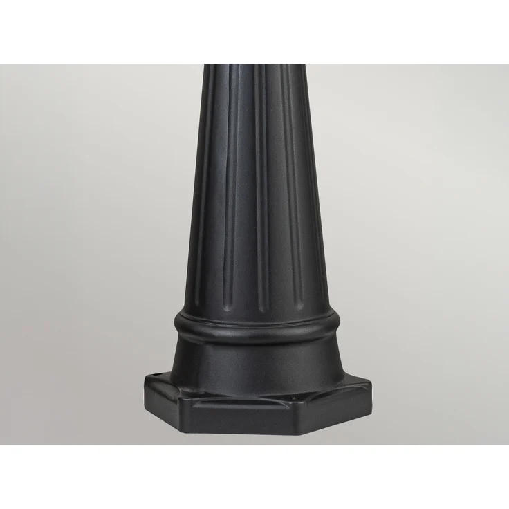 LED Straßenlaterne im Landhausstil Aluminium Schwarz, Höhe 216cm – Bild 8