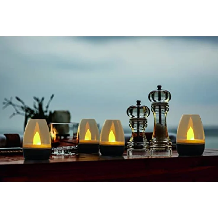 Northpoint LED Dekolicht LED Akku Lounge Lights Kabellos für Innen und Außen RGBW Flackereffekt – Bild 6