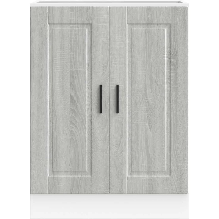 Küchenunterschrank THEO Grau Sonoma 60x46x81,5 cm | Küche Unterschrank mit Türen – Bild 5