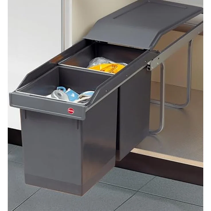 HAILO 3650101 Abfallsorter 30 (2x15) Liter TANDEM ab 30 cm Schrankbreite – Bild 3