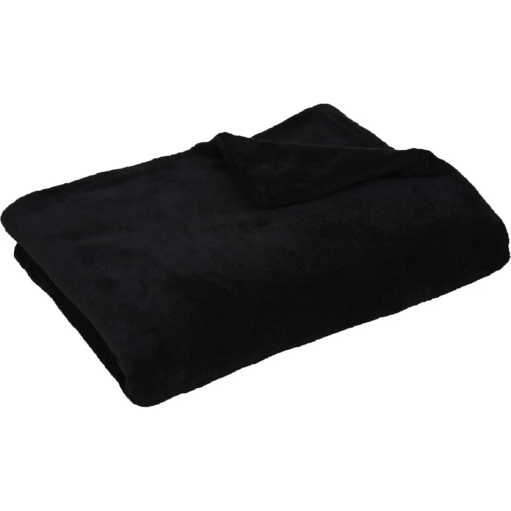 Kuscheldecke supersofte Tagesdecke vielseitig verwendbare Microfaser-Decke, flauschig und anschmiegsam in vielen verschiedenen modischen Farben erhältlich (schwarz - jetblack / 150x200 cm) – Bild 3