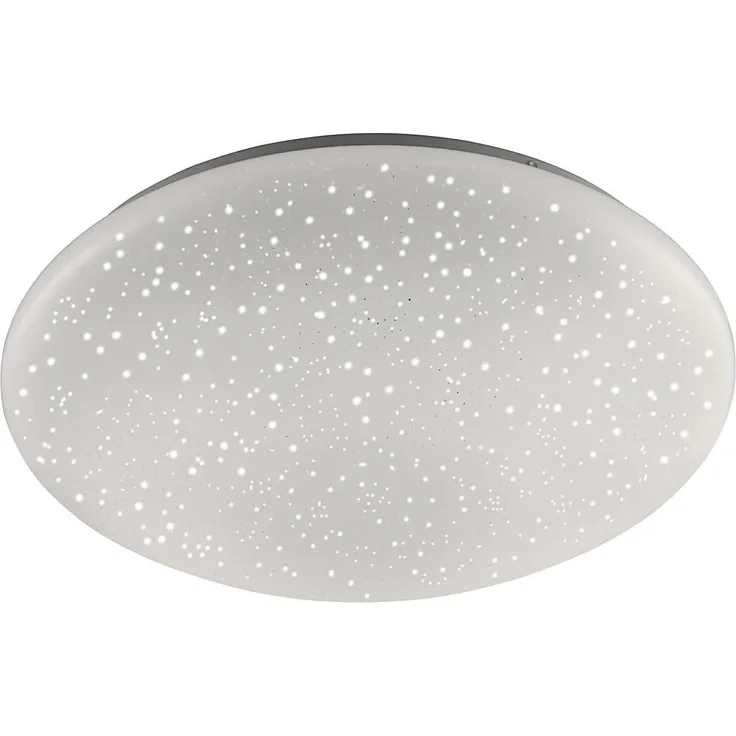JUST LIGHT 14242-16 LED Deckenleuchte SKYLER weiß rund 39cm Sternenhimmel RGBW