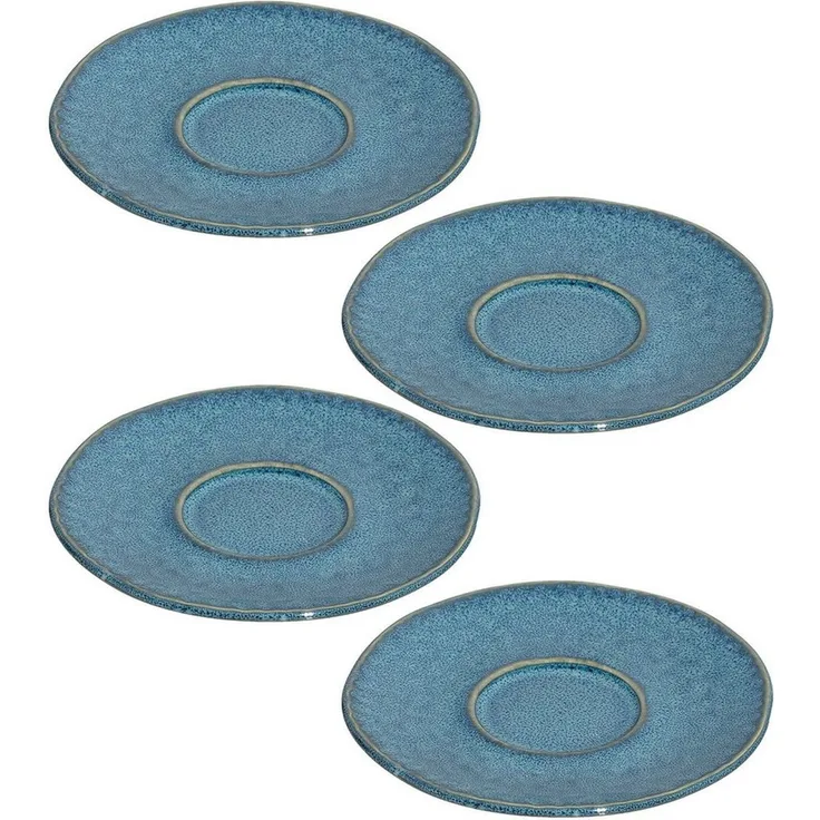 Leonardo MATERA Espressountertasse 11 cm blau 4er Set