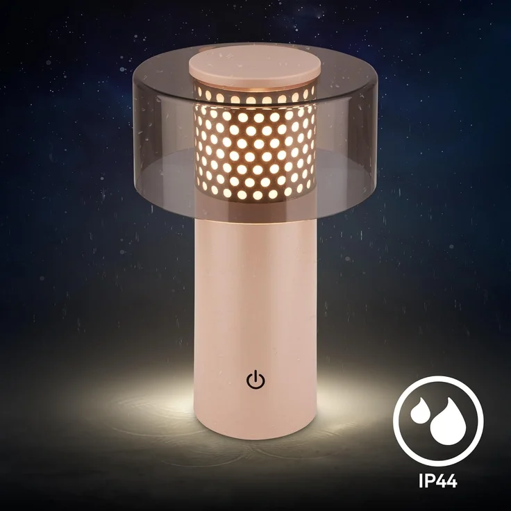 Briloner Leuchten LED Tischleuchte Akku Stufenlos dimmbar Touchfunktion Kabellos, LED fest integriert, Warmweißes Licht USB-C Ladung 150mm Durchmesser 190mm Höhe – Bild 7