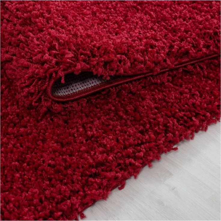 Teppium Teppich Unicolor - Einfarbig, Rechteckig, Höhe: 30 mm, Einfarbig Shaggy Teppich Wohnzimmer Langflor versch. farben und größen – Bild 2