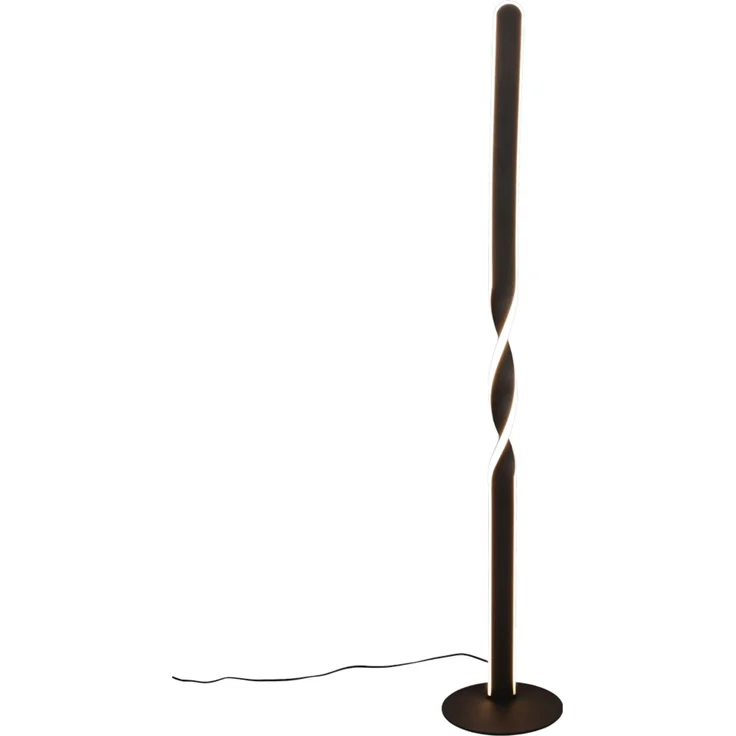 Kleine LED Stehlampe GINKO Metall Schwarz, Höhe 110cm – Bild 2