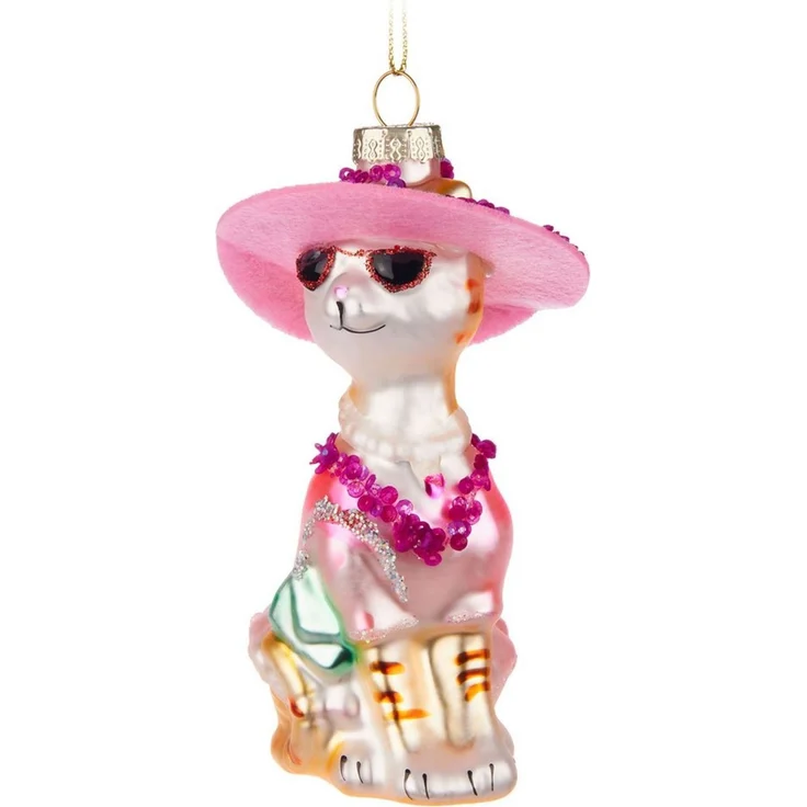 BRUBAKER Weihnachtsbaumkugel Handbemalte Weihnachtskugel - viele lustige Motive - Glas Baumkugel (1 St), Christbaumschmuck Figuren Deko Anhänger Christbaumkugel Weihnachtsdeko