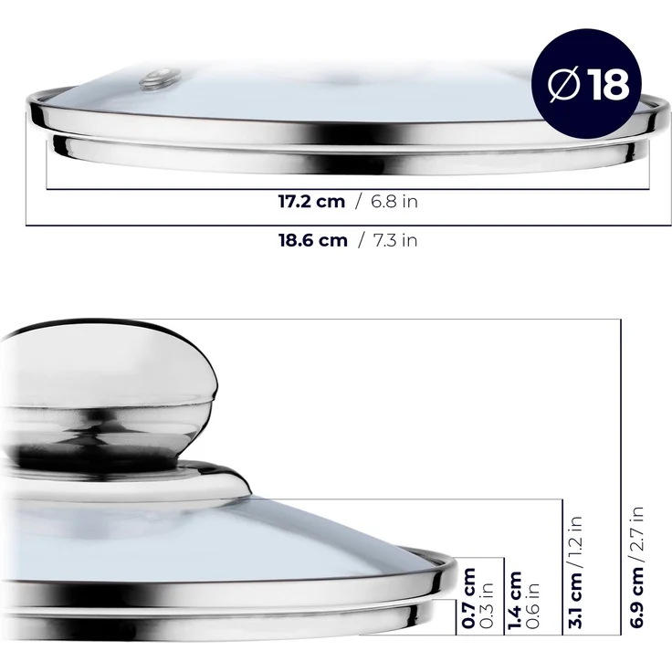 KADAX Glasdeckel-Deckelset 16/18/20 cm – Bild 5