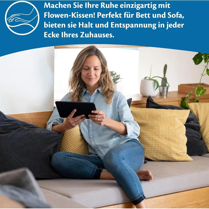 Kissen 40x40 Kopfkissen 4er Set Dekokissen für Bett und Sofa Innenkissen Hypoallergene Sofakissen Anti-Milben Weiche Zierkissen mit Kissenbezug Baumwolle und Polyest. Abnehmbar und Waschmaschinenfest – Bild 8