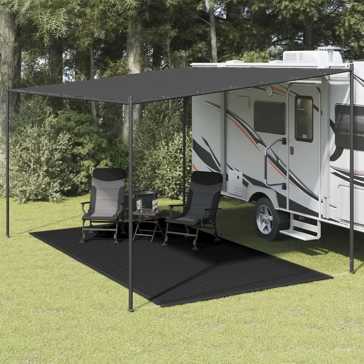 vidaXL Zeltteppich 250x350 cm Schwarz 310782 – Bild 1