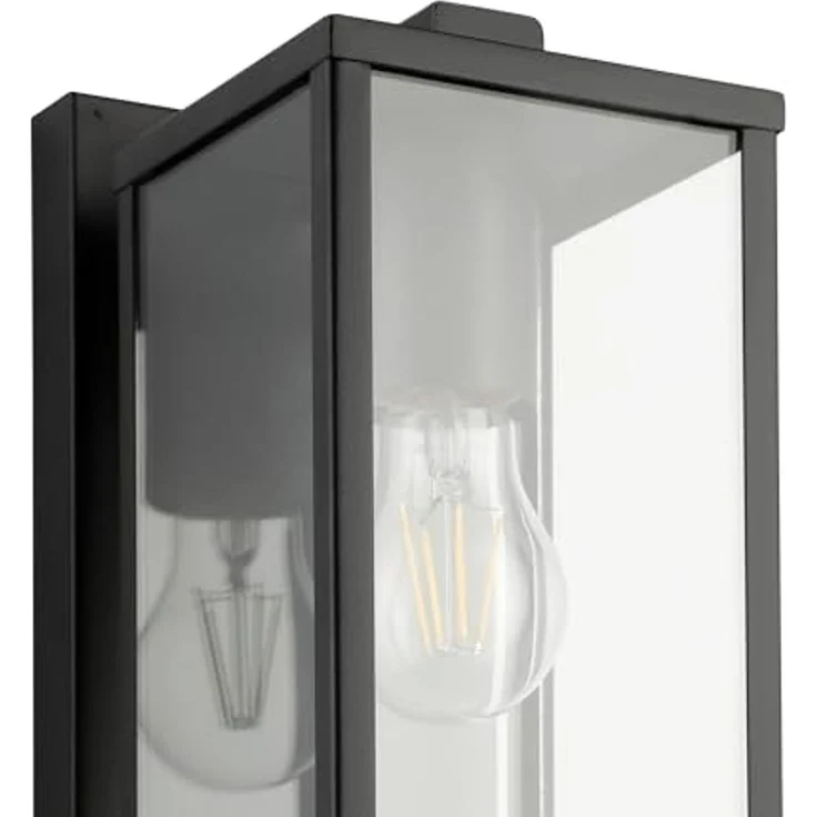 Eglo 900288 Wandleuchte BUDRONE schwarz E27 1X40W L:12cm B:16. 5cm H:27cm dimmbar IP44 – Bild 5