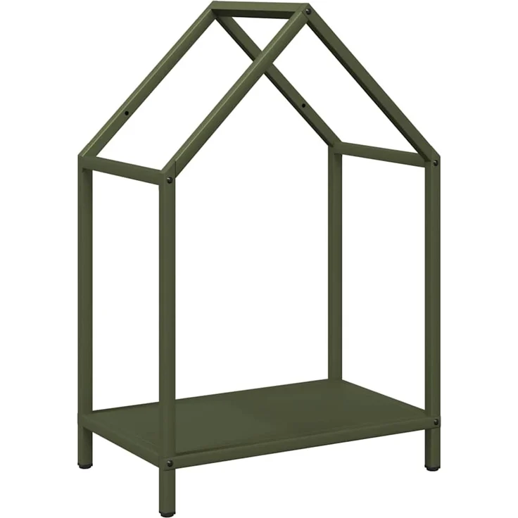 vidaXL Brennholzregal Olivgrün 40x25x60 cm Kaltgewalzter Stahl 864294 – Bild 1