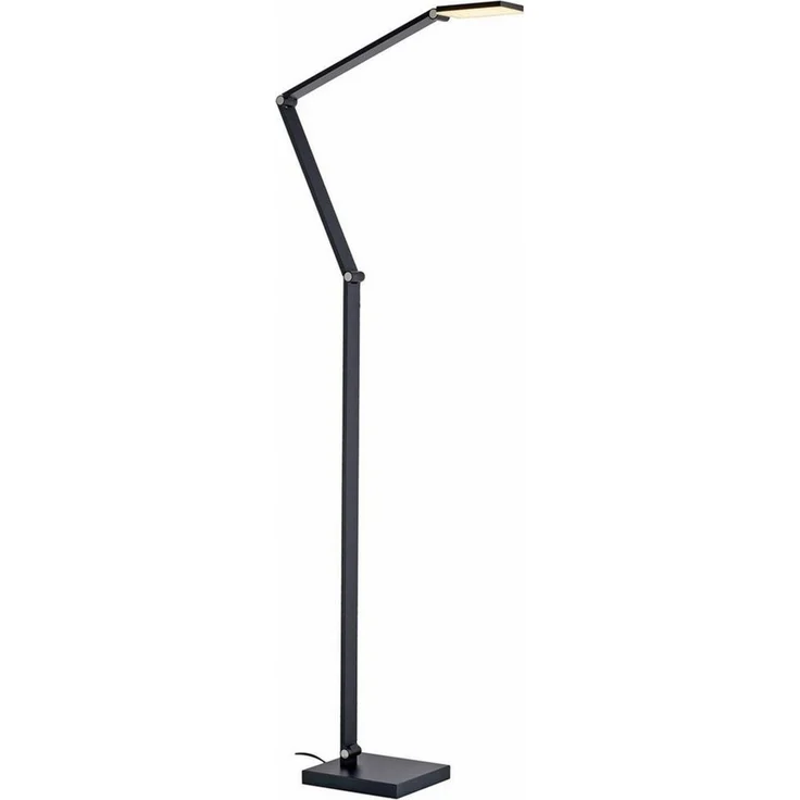 Paul Neuhaus LED Stehlampe SAMSKY, Grau, Aluminium, Touchsensor, Anpassung der Farbtemperatur, Dimmfunktion, LED fest integriert, Extra-Warmweiß, Neutralweiß, Memoryfunktion, Verstellbar, B 50,5 x H 161 x T 17,5 cm – Bild 1
