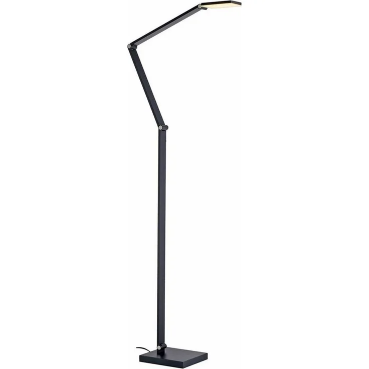 Paul Neuhaus LED Stehlampe SAMSKY, Grau, Aluminium, Touchsensor, Anpassung der Farbtemperatur, Dimmfunktion, LED fest integriert, Extra-Warmweiß, Neutralweiß, Memoryfunktion, Verstellbar, B 50,5 x H 161 x T 17,5 cm