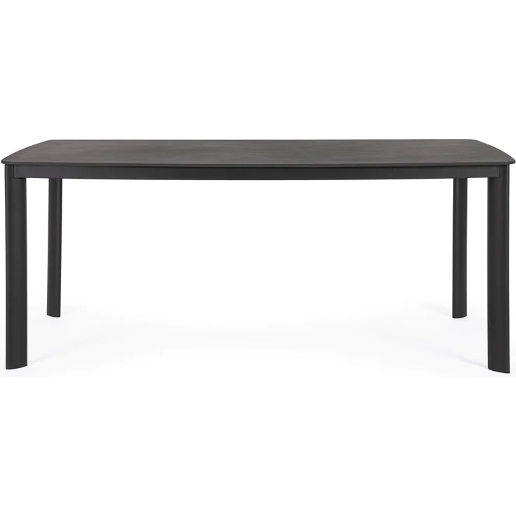 Gartenesstisch Arocal aus Aluminium und Stein, modern, anthrazit, 180x90 cm, für 4–6 Personen – Bild 4
