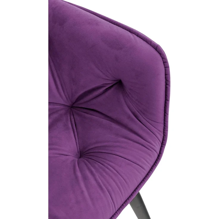CLP Stuhl Tanna Samt Gesteppt,lila – Bild 7