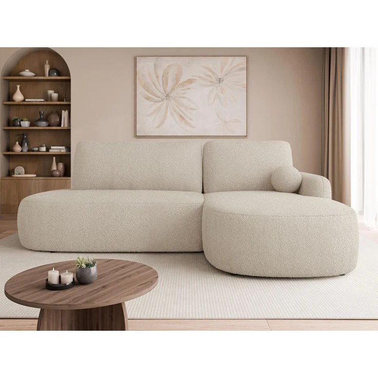 Mirjan24 Ecksofa Loridu O (Farbe: Baloo 2074, Seite: Rechts), 90 x 174 x 274 cm – Bild 2