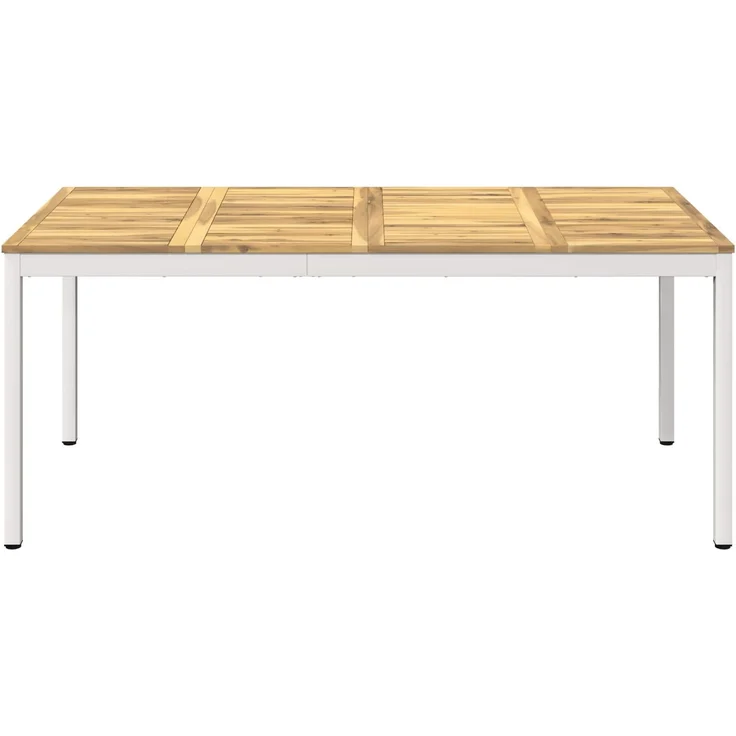 vidaXL Gartentisch NAARDEN Weiß gewaschen 180 x 88,5 x 75 cm 901769 – Bild 3