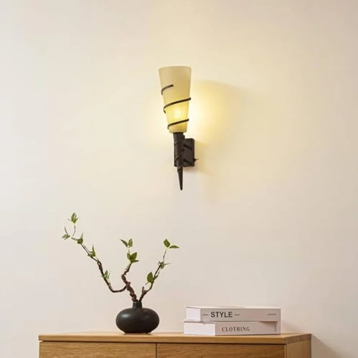 Lindby Wandleuchte Anouk, Metall, Braun IP20, 1 x 10 W LED – Bild 3