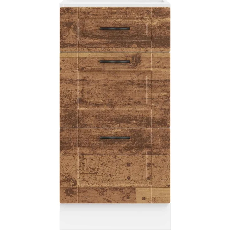 vidaXL Küchenunterschrank Porto Altholz-Optik Holzwerkstoff 854228 – Bild 8