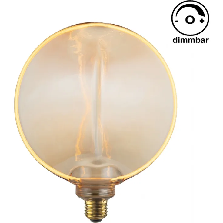 Dimmbare E27 LED Retro Vintage Nostalgie Filament Leuchtmittel Bernstein G188, E27, 4W, 190lm, 1800K