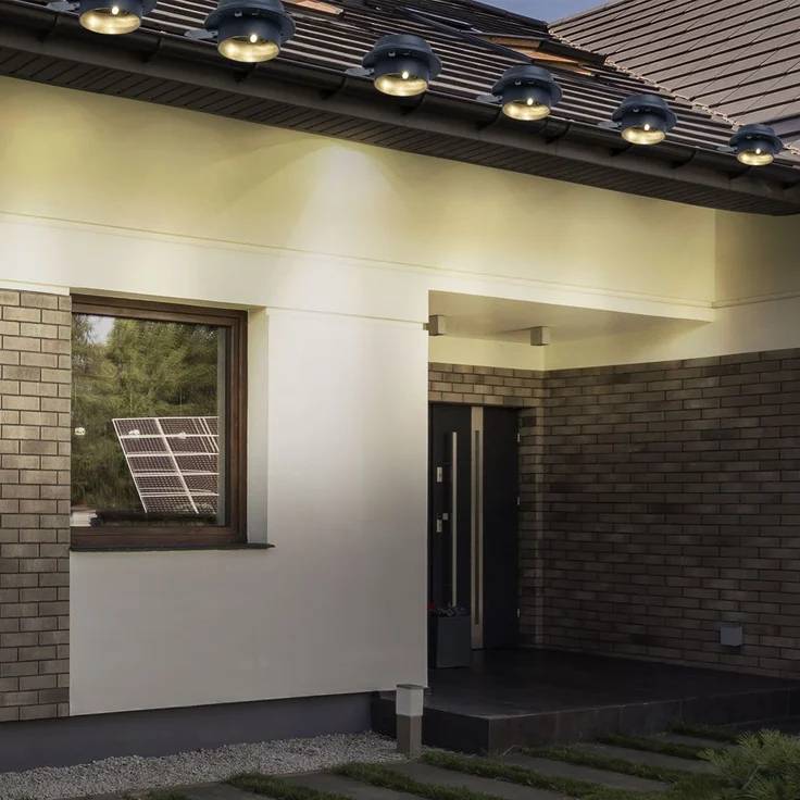 2er Set Solar-Dachrinnenleuchten, L 16 cm – Bild 7