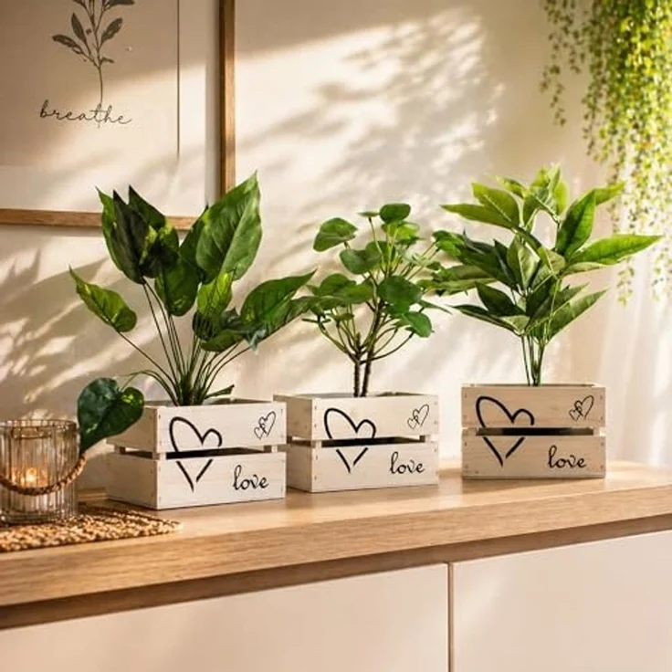 UNUS HOME Dekokiste Holzkiste Love 3er Set – Bild 2