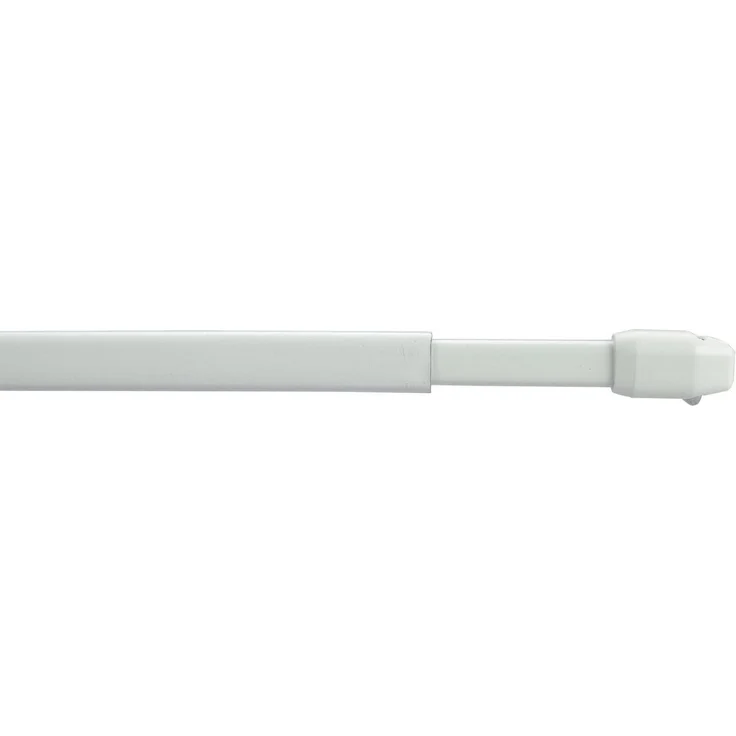 Liedeco Scheibenstange, 1-läufig, ausziehbar, ohne Bohren, verschraubt, Kunststoff, Metall – Bild 1