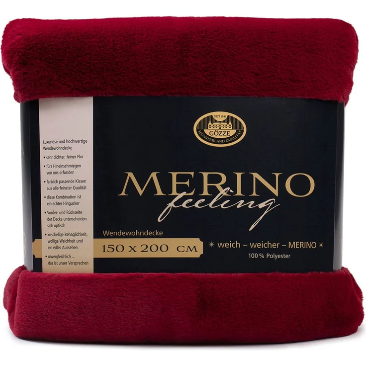 Wohndecke Merino Wendewohndecke, Gözze, kuschelig weich – Bild 4