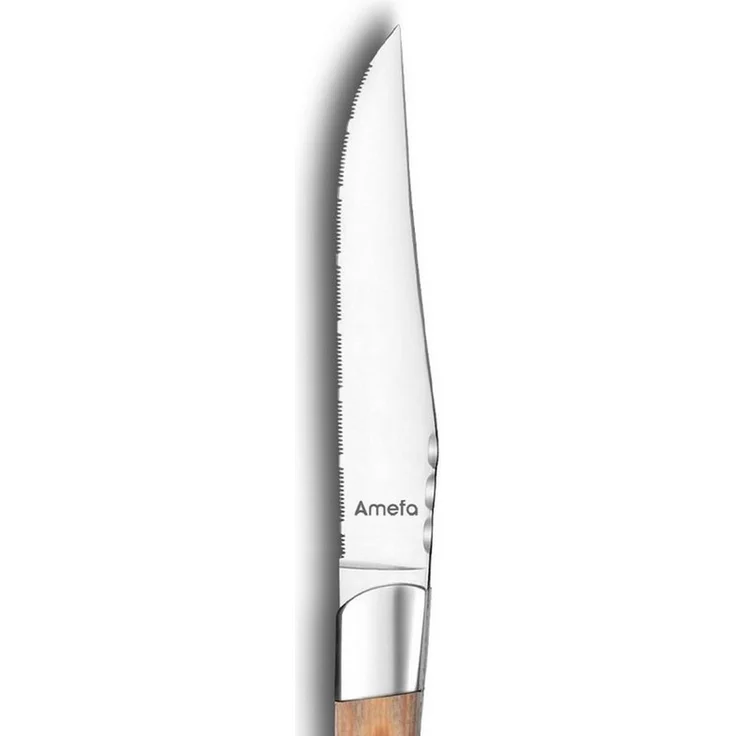 Amefa ROYAL STEAK Steakmesser Set 4-teilig holz hochglanzpoliert – Bild 2