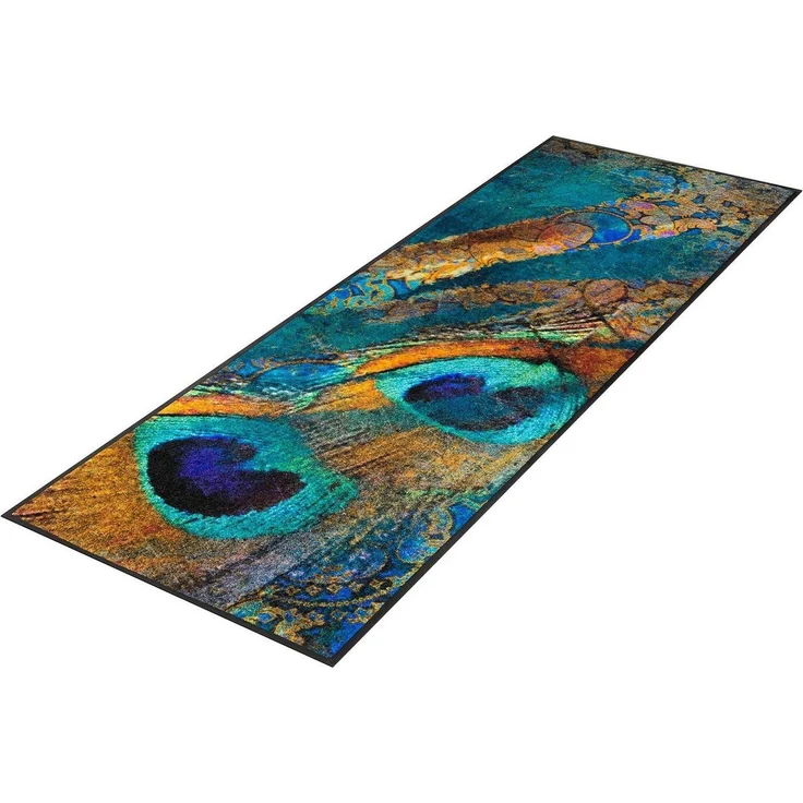 wash+dry by Kleen-Tex Läufer Läufer waschbar Exotic Pavo 60x180 cm, Läufer groß, Höhe: 600 mm – Bild 1
