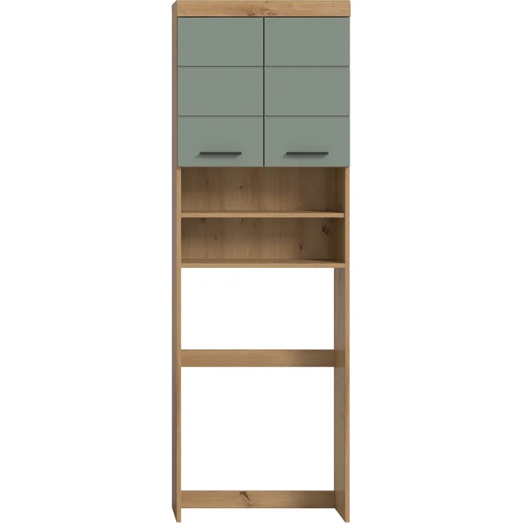 Xonox Scout Waschmaschienenüberbau (B/H/T: 63x191x24 cm) in Salbei und Artisan Eiche Nachbildung – Bild 2