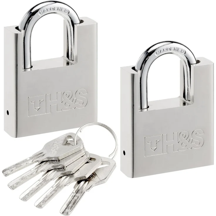 H&S Kindersicherung Robustes Vorhängeschloss für Lager, Container, Garage – Bild 5