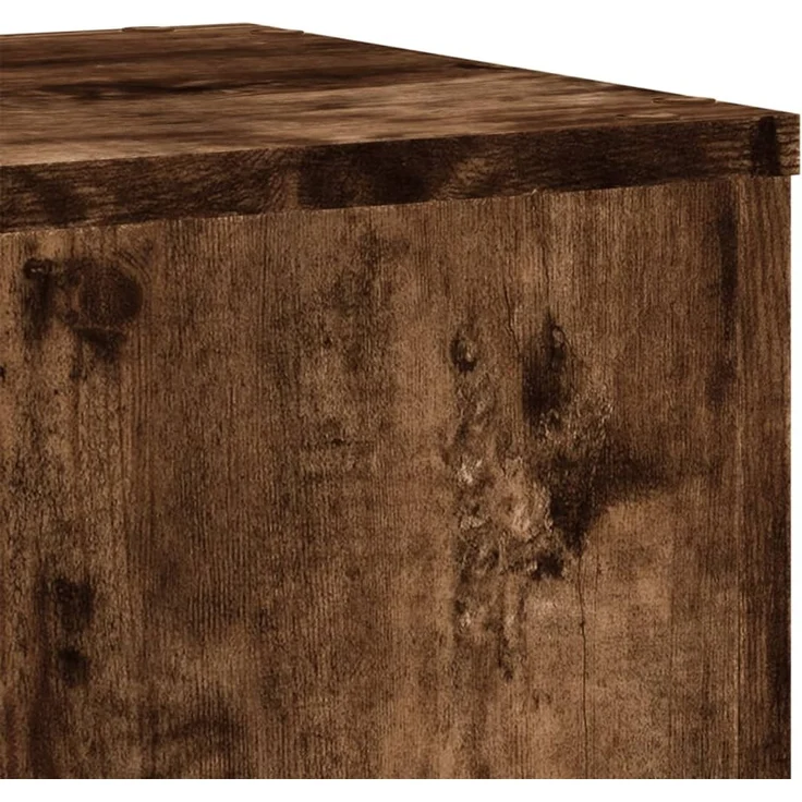 vidaXL Pflanzenständer 2 Stk. Räuchereiche 30x30x70 cm Holzwerkstoff 852928 – Bild 7