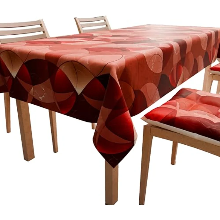 PETTI Artigiani Italiani - Tischdecke, Tischdecke, Tischdecke für die Küche aus Baumwolle, Design Herzen, Beige X18 Plätze (140 x 360 cm), 100% Made in Italy – Bild 1