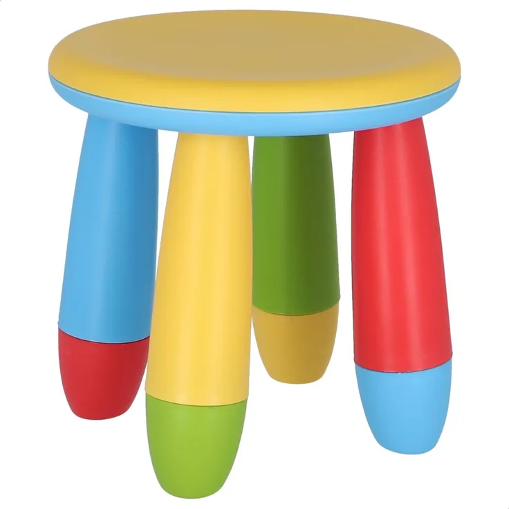 Mueblear 90055 Kinder-Hocker, Kunststoff, 20 x 15 x 26 cm gelb