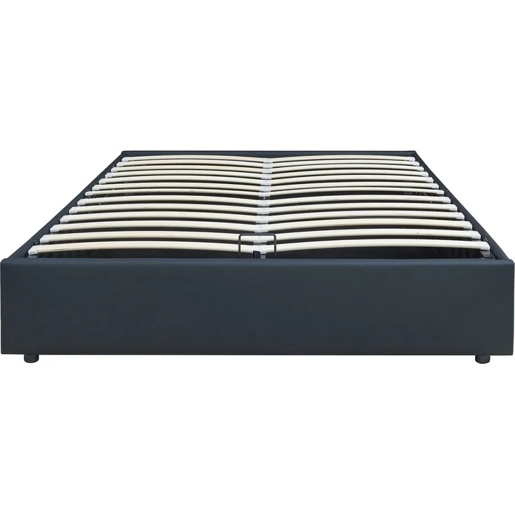 Polsterbett Nola 140x200 cm Kunstleder Schwarz [en. casa] – Bild 6